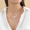 Колье Nature Bijoux, Pondichery, кость,говлит,горный хрусталь,жемчуг, NB24.1-15-43055 белый Колье Nature Bijoux, Pondichery, кость,говлит,горный хрусталь,жемчуг, NB24.1-15-43055 белый