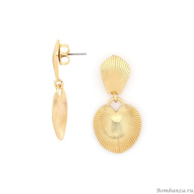 Серьги Ori Tao, Palmspring, с пальмовым листом, OT24.2-12-32035 золотистый