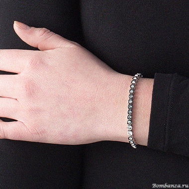 Браслет Dyrberg Kern, CONY SS CRYSTAL, 334743 BW/S