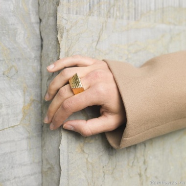 Кольцо VIDDA, Liberty, металл, VD25.2-01123 золотистый, 17