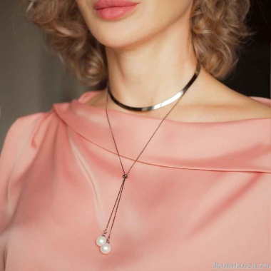 Чокер Possebon, White Pearl