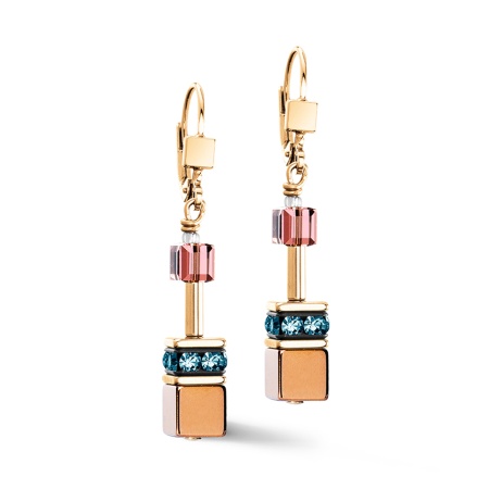 Серьги Coeur de Lion, Multicolour Art Nouveau, 3015/20-1578