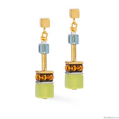 Серьги Coeur de Lion, Olive-Green, 2838/21-0905 Серьги Coeur de Lion, Olive-Green, 2838/21-0905