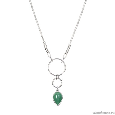 Колье Fiore Luna, GREEN AVENTURINE, LN3171-5 G/S