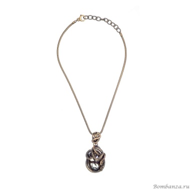 Колье Alcozer&J, змея с раухтопазом, AL2502-C228CO24 золотистый