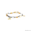 Браслет Franck Herval, Justine, халцедон, кость,ракушка, Swarovski,эмаль, FH23.2-13-72361 золотистый Браслет Franck Herval, Justine, халцедон, кость,ракушка, Swarovski,эмаль, FH23.2-13-72361 золотистый