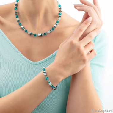 Браслет Coeur de Lion, Dark Green-Silver, 4010/30-0548 Браслет Coeur de Lion, Dark Green-Silver, 4010/30-0548. Германия