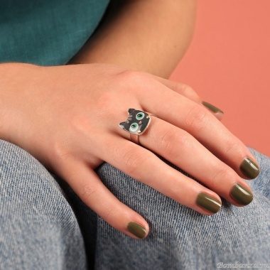 Комплект Taratata, Moustache, серьги и кольцо