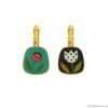 Серьги TARATATA, Jeu De L`oie, асимметричные, с цветной смолой, TT-H24-01703-20M золотистый Серьги TARATATA, Jeu De L`oie, асимметричные, с цветной смолой, TT-H24-01703-20M золотистый
