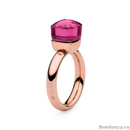 Кольцо Qudo, Firenze 18.4, розовое, 610965/18.4 V/RG