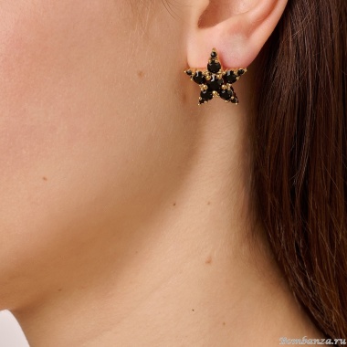 Серьги Dyrberg Kern, CANA SG BLACK, 450021 Серьги Dyrberg Kern, CANA SG BLACK, 450021