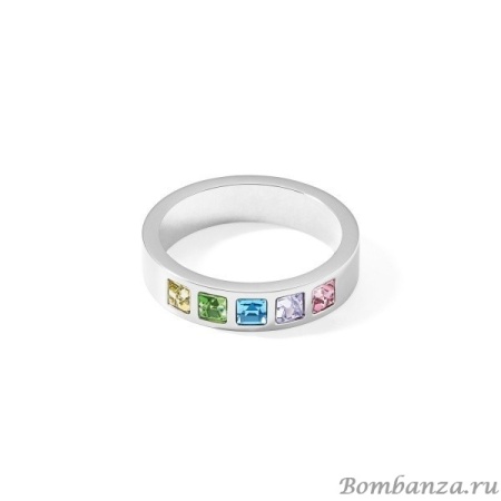 Кольцо Coeur de Lion,  Multi-Pastel-Silver 18,4 0130/40-1580 58