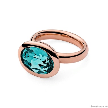 Кольцо Qudo, Tivola Light Turquoise 18 мм 631785/17.8 BL/RG Кольцо Qudo, Tivola Light Turquoise 18 мм 631785/17.8 BL/RG