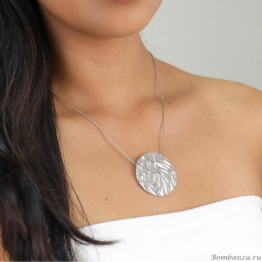 Колье Ori Tao, Ottawa, фактурный металл, OT24.1-15-31680 серебристый