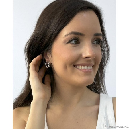 Серьги Tra-la-ra, Tuareg, металл, TLR25-252P103 серебристый