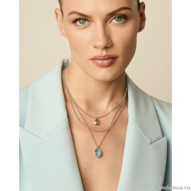 Колье VIDDA, Cibeles, тройное, с кристаллом Swarovski, VD24.2-01996 голубой