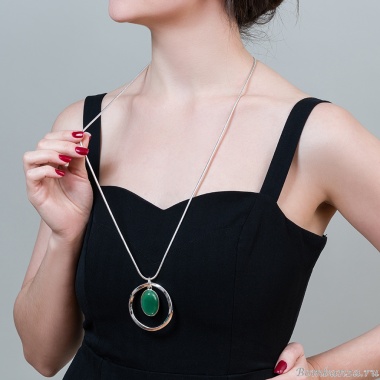 Колье Fiore Luna, GREEN AVENTURINE