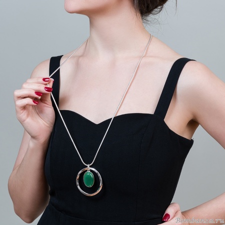 Колье Fiore Luna, GREEN AVENTURINE