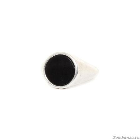 Кольцо Nature Bijoux, Chevaliere, с черным рогом, NB24.1-19-24850 черный, 20 Кольцо Nature Bijoux, Chevaliere, с черным рогом, NB24.1-19-24850 черный, 20