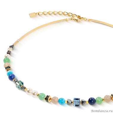 Колье Coeur de Lion, Green-Turquoise, 4243/10-0506 Колье Coeur de Lion, Green-Turquoise, 4243/10-0506