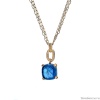 Колье Estrosia, с сапфировым кристаллом, ES-CLM9-3A синий