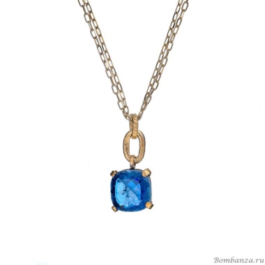 Колье Estrosia, с сапфировым кристаллом, ES-CLM9-3A синий