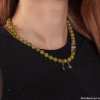 Колье Lanzerotti, Verde, жад, цитрин, кристаллы, лабрадорит, LZ-24.12-556 зеленый