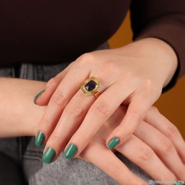 Кольцо TARATATA, Joyeuse, разъемное, со стеклянной бусиной, TT-H24-11419-206 фиолетовый Кольцо TARATATA, Joyeuse, разъемное, со стеклянной бусиной, TT-H24-11419-206 фиолетовый