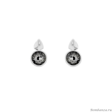 Серьги VIDDA, Fire, с кристаллом Swarovski, VD25.2-02315 серый