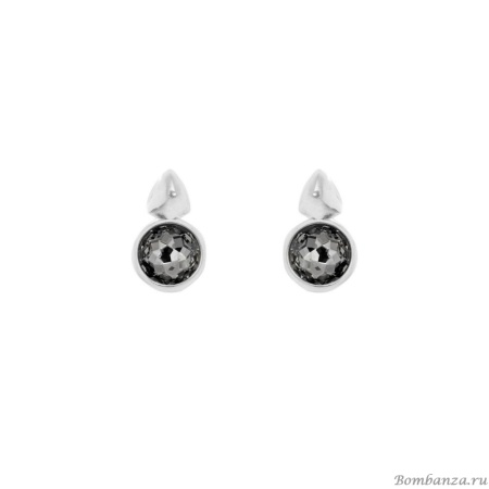 Серьги VIDDA, Fire, с кристаллом Swarovski, VD25.2-02315 серый