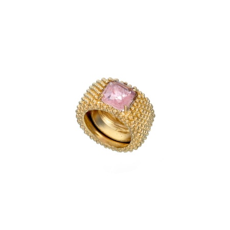 Кольцо Estrosia, с турмалиновым кристаллом, ES-ANEQ13-3A розовый, 17,5
