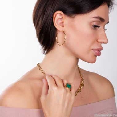 Серьги Moon Paris, Ikita, полукольца, MIK-22.10-048 золотистый Серьги Moon Paris, Ikita, полукольца, MIK-22.10-048 золотистый