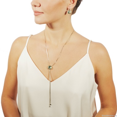 Серьги Fiore Luna, Chrysolite A1903.16 G/S Серьги Fiore Luna, Chrysolite A1903.16 G/S