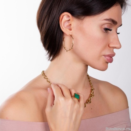 Серьги Moon Paris, Ikita, полукольца, MIK-22.10-048 золотистый Серьги Moon Paris, Ikita, полукольца, MIK-22.10-048 золотистый