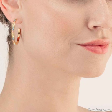 Пусеты Coeur de Lion, Multicolor Pastel Gold 0128/21-1590 Пусеты Coeur de Lion, Multicolor Pastel Gold 0128/21-1590