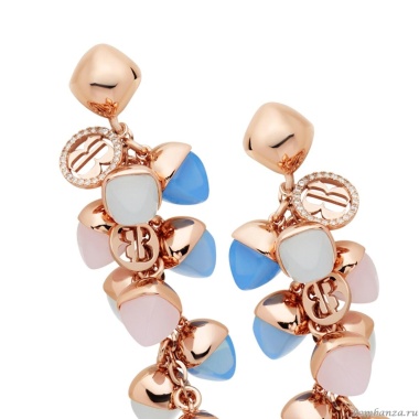 Серьги Boccadamo,  Caleida Blue-Rose XOR534RC BL/R/RG Серьги Boccadamo,  Caleida Blue-Rose XOR534RC BL/R/RG