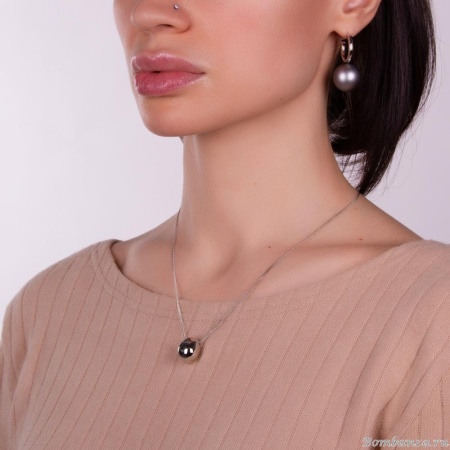 Колье Nuance, Nuance, с зеркальной подвеской, NFN-23.03-042 серебристый