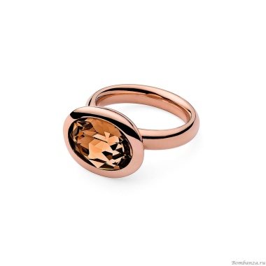 Кольцо Qudo, Tivola Light Smoked Topaz 16.5 мм 631643/16.5 BR/RG Кольцо Qudo, Tivola Light Smoked Topaz 16.5 мм 631643/16.5 BR/RG