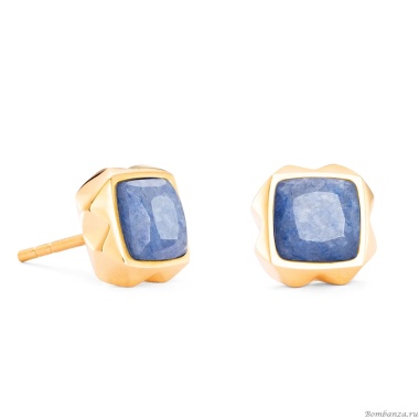 Серьги Coeur de Lion, Blue-Gold, 1200/21-0716 Серьги Coeur de Lion, Blue-Gold, 1200/21-0716
