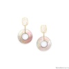 Серьги Nature Bijoux, Alhambra, с перламутром и говлитом, NB25.1-12-90027 коричневый Серьги Nature Bijoux, Alhambra, с перламутром и говлитом, NB25.1-12-90027 коричневый
