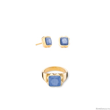 Серьги Coeur de Lion, Blue-Gold, 1200/21-0716 Серьги Coeur de Lion, Blue-Gold, 1200/21-0716