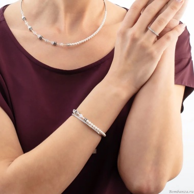 Браслет Coeur de Lion, White-Silver, 4087/30-1417 Браслет Coeur de Lion, White-Silver, 4087/30-1417. Германия