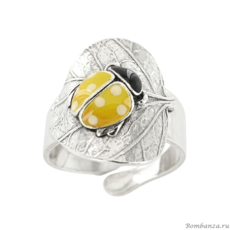 Кольцо TARATATA, Cox, разъемное, с цветной смолой, TT-T25-04403-10Y желтый