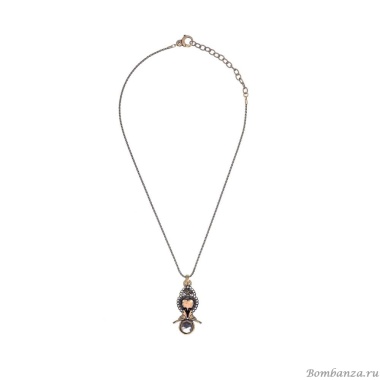 Колье Alcozer&J, голуби с раухтопазом, AL2502-C68MO24 золотистый