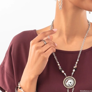 Кольцо Coeur de Lion, Black-Silver, 0136/40-1317 60