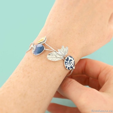 Браслет TARATATA, Opium, с цветной смолой и рисунками, TT-H25-11316-104 синий Браслет TARATATA, Opium, с цветной смолой и рисунками, TT-H25-11316-104 синий