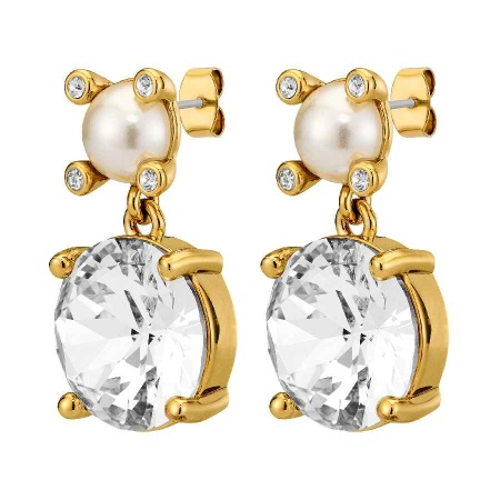 Серьги Dyrberg Kern, NICOLA SG CRYSTAL /WHITE PEARL, 450151
