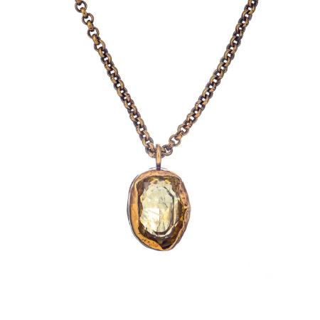 Колье Thot Gioielli, с рейнстоуном, TG25.1-CL110 желтый