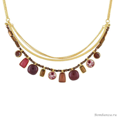 Колье TARATATA, Manufacture, со смолой и стеклянными бусинами, TT-W23-01102-203 красный