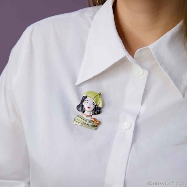 Брошь Shadore, Девочка в берете